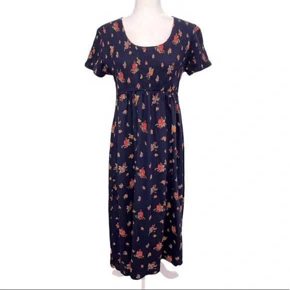 Vintage 90s Liz Sport Floral Maxi Dress - Picture 10 of 10